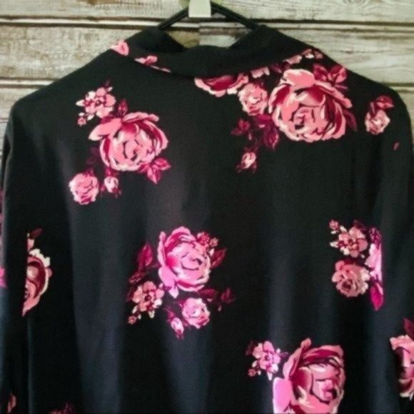 NWT Xhilaration Open Front Floral Kimono Size XXL - Picture 9 of 13